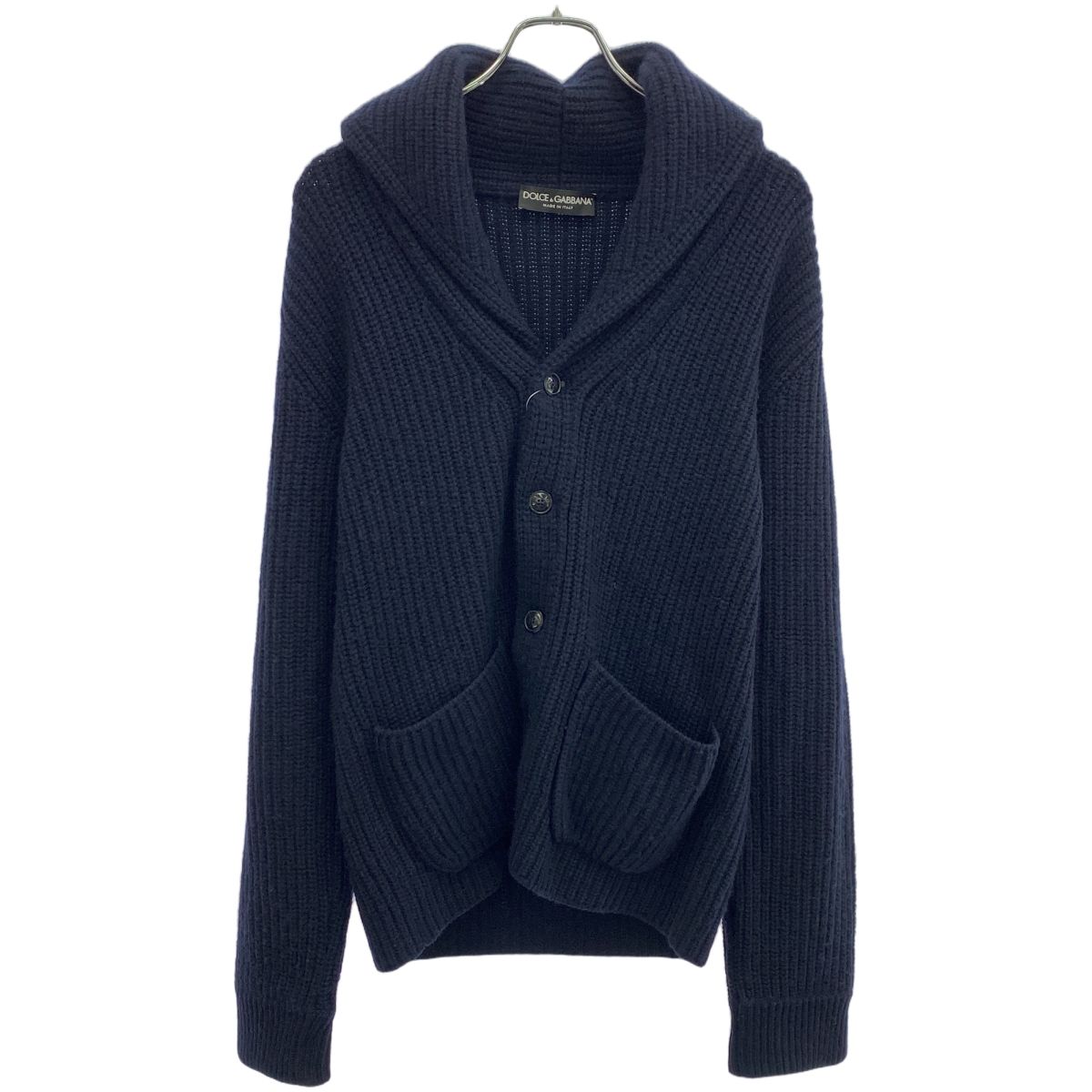 DOLCE&GABBANA ドルチェ＆ガッバーナ ショールカラーカシミヤニット 