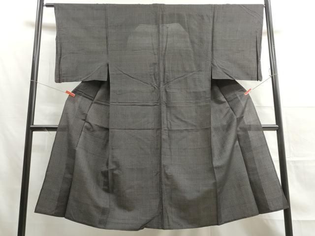 平和屋着物○上質な紬 絞り 短冊文 正絹 逸品 DAAY5846ud