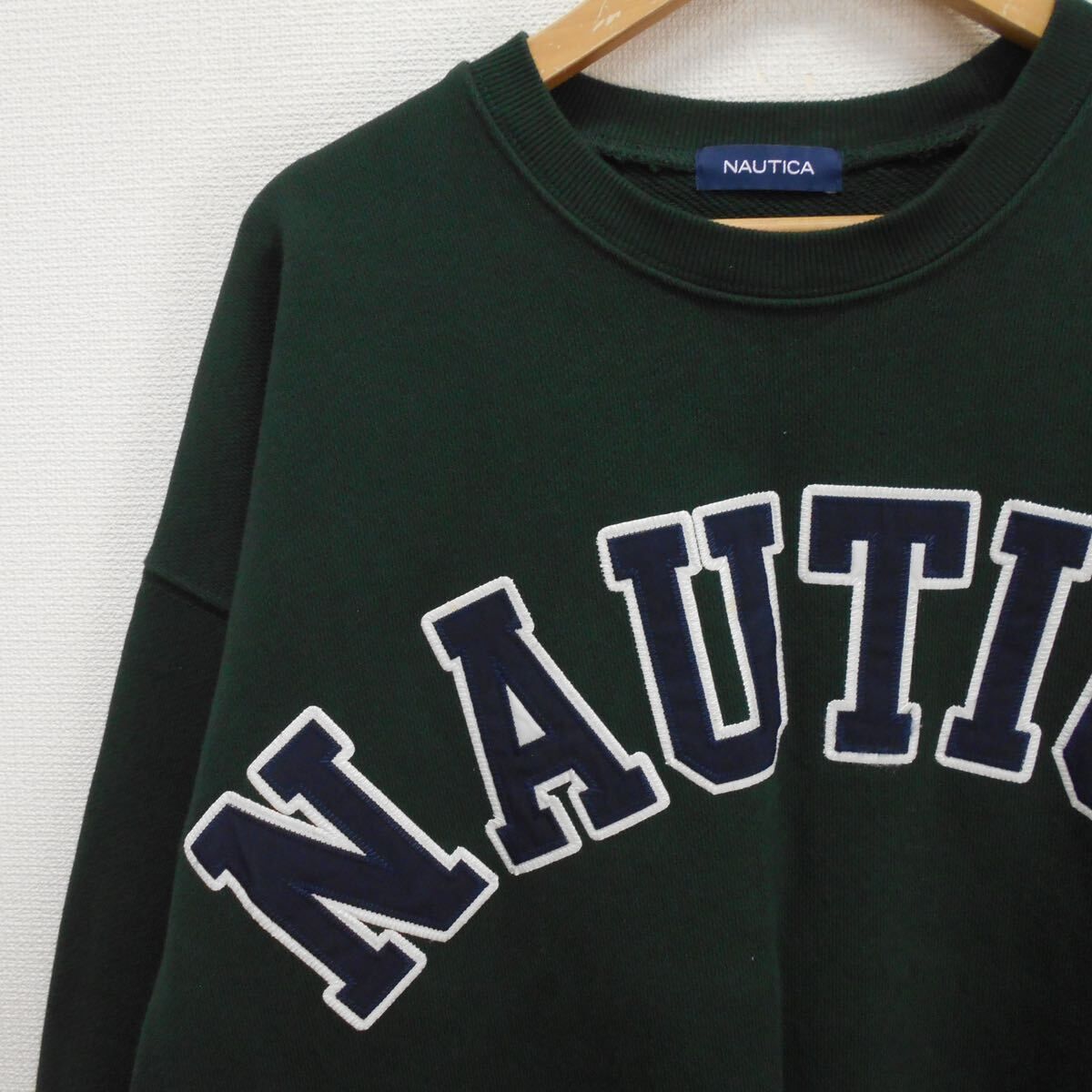 NAUTICA ノーティカ 213-1249 21AW Arch Logo Crewneck