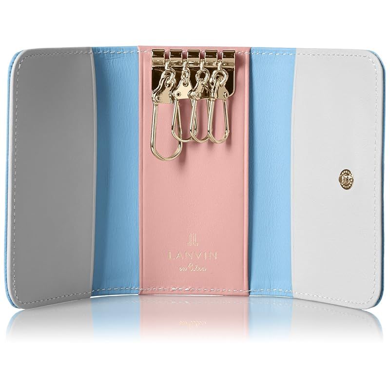 ランバンオンブルー キーケース 新色 リュクサンブール レディース ブルー NEXPOTALLINN_EU