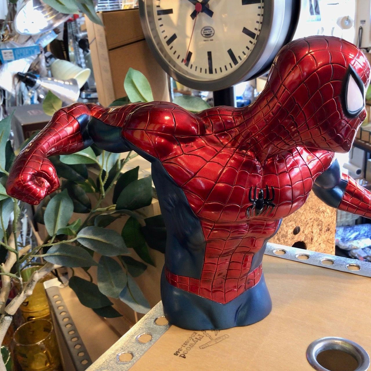 新品 スパイダーマン 貯金箱 マーベル アメリカン雑貨 インテリア 小物