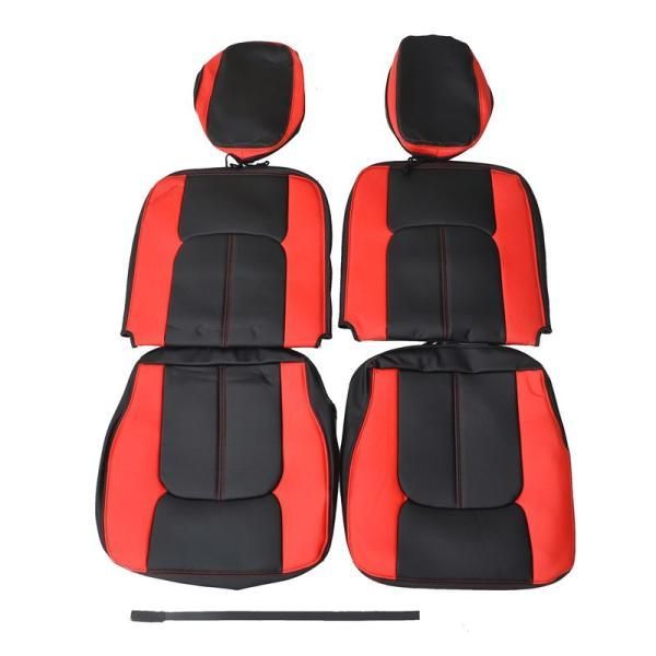 JPRODUCE ハイゼット トラック トヨタ ピクシス スバル サンバー助手席側 運転席側 ブラックキルトシートカバー H-WT020LR
