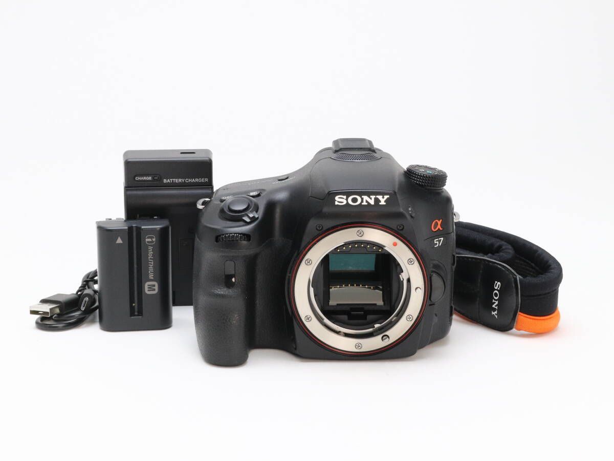 C 実用品 SONY ソニー α57 SLT-A57 ボディ 初期不良返品可 55-53