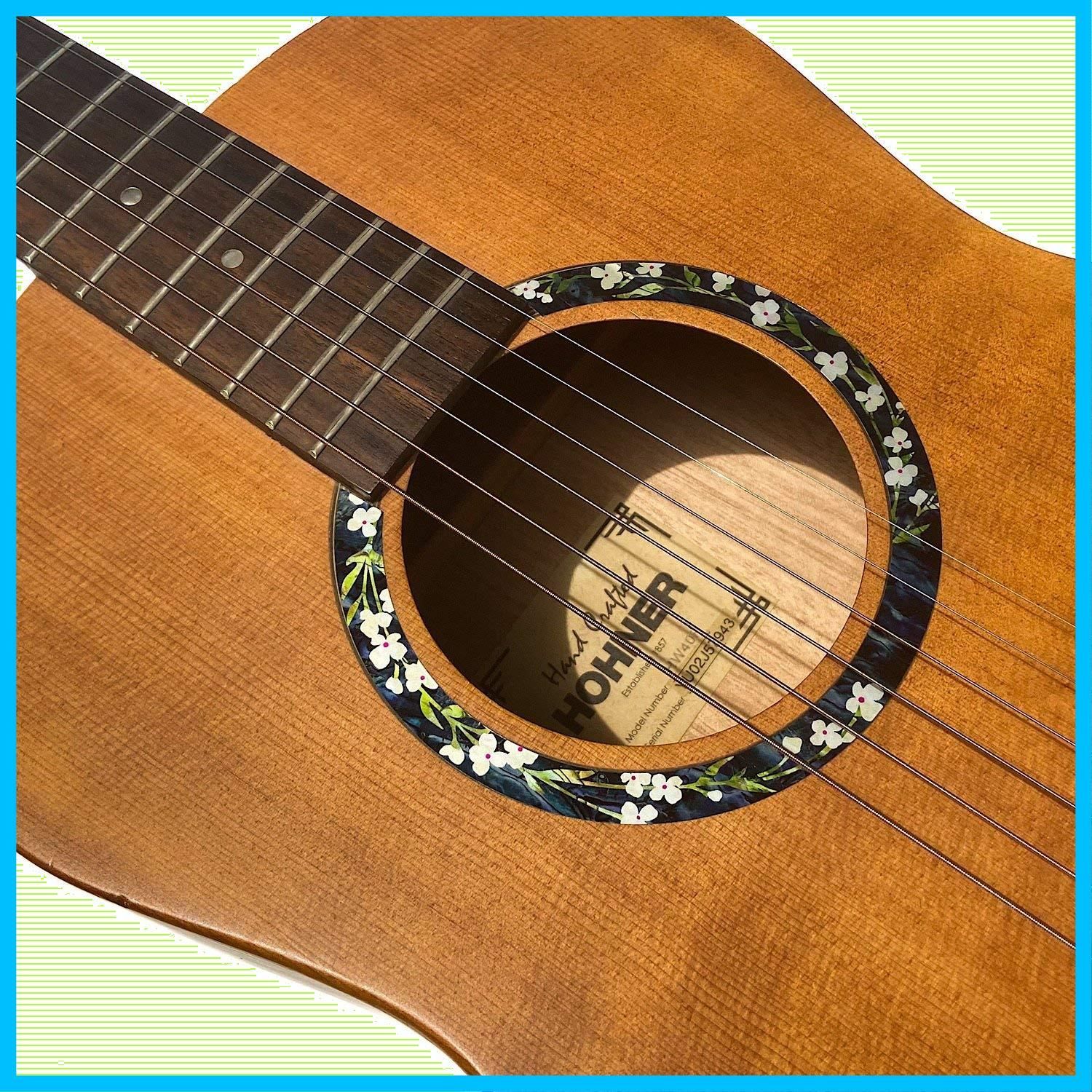 ロゼッタ・フラワー インレイステッカー サウンドホールに の