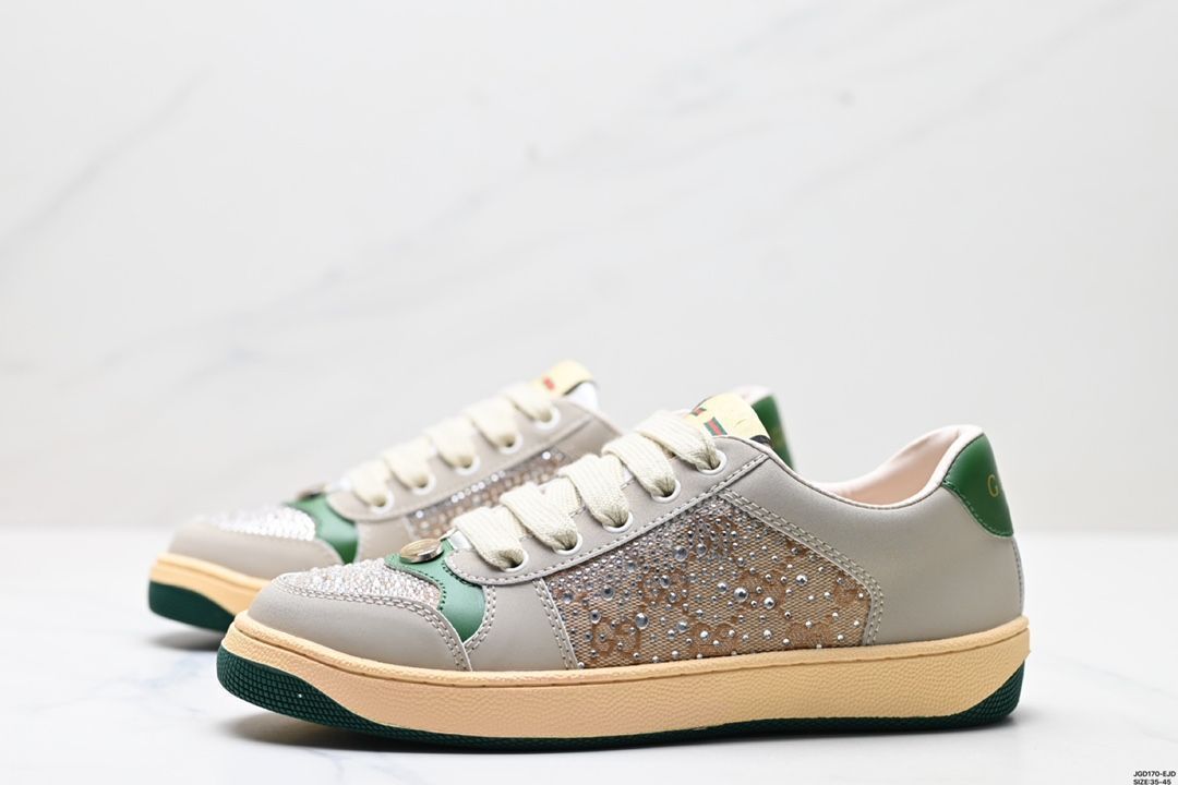 【直営買付】グッチ パステルカラーのレトロな GG スニーカー GUCCI 【値下げ】GUCCI ライトンGG柄ローカットスニーカー
