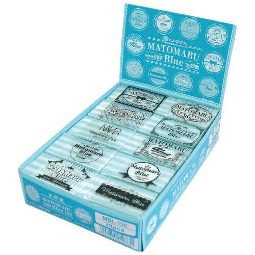 まとめ ヒノデワシ 消しゴム まとまるブルー 20個入 10柄2個入 MBL-150 ×60セット