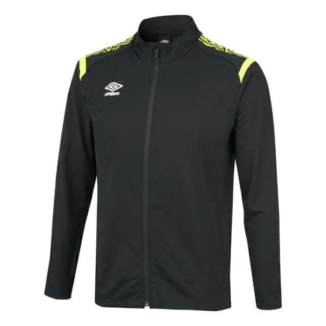 umbro アンブロ ウォームアップジャケット ブラックｘイエロー S UAS2350 BKYL | スポーツ スポーツ用品 運動 服 衣類 ウエア アウター ジャージ スウェット 防寒 防風 吸汗 ストレッチ 軽量 機能性 ブランド シンプル 快適 人気 サ