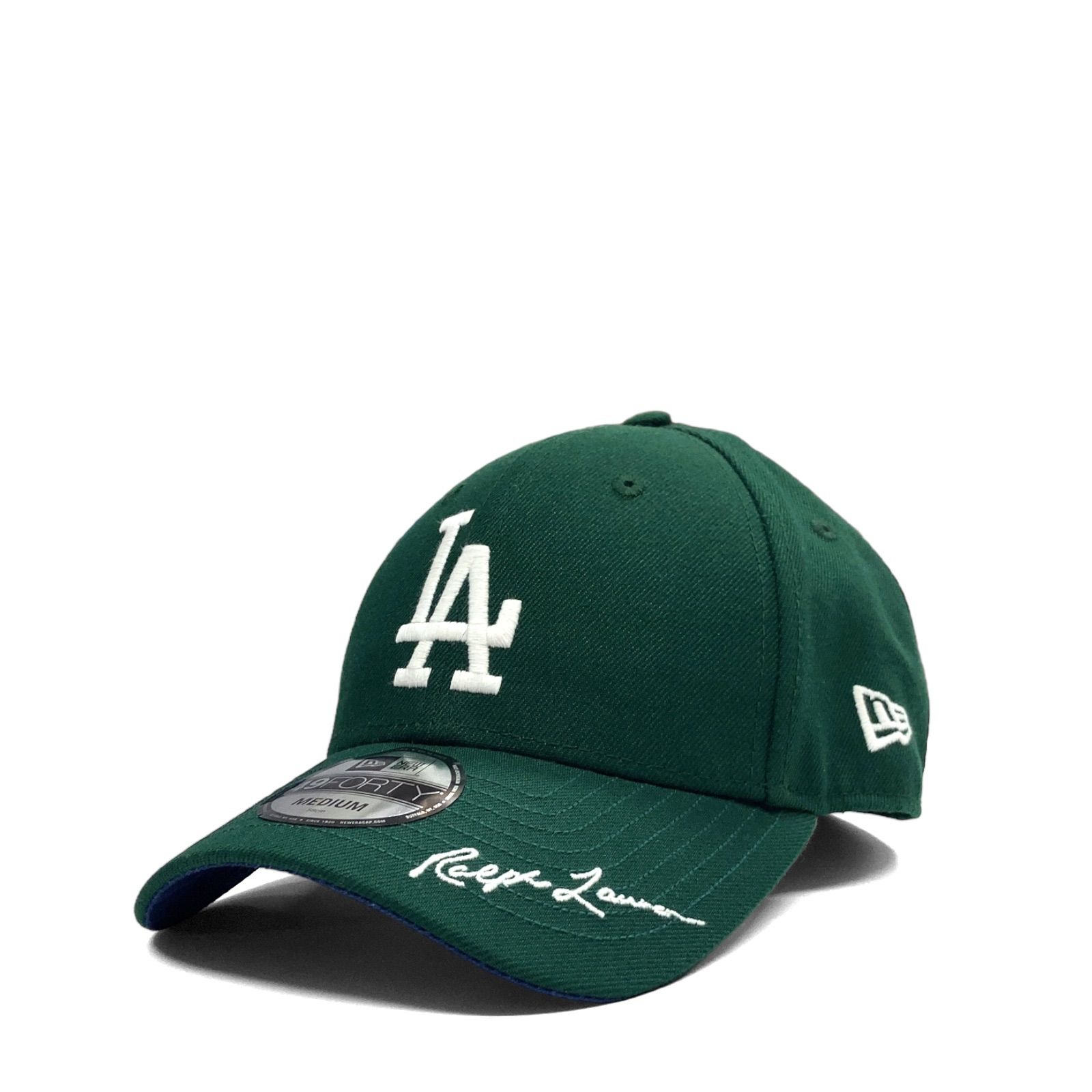 【美品】NEW ERA × POLO RALPH LAUREN 49FORTY Cooperstown Los Angeles Dodgers LA  ニューエラ ポロラルフローレン クーパーズタウン ロサンゼルスドジャース キャップ M グリーン