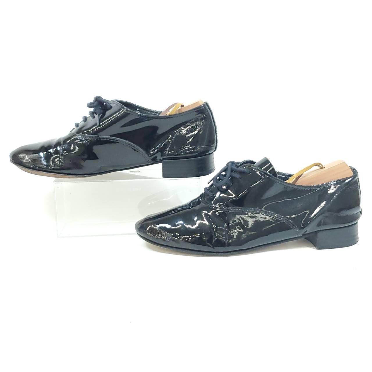 repetto エナメル ブラック36.5 レペット バレエシューズ