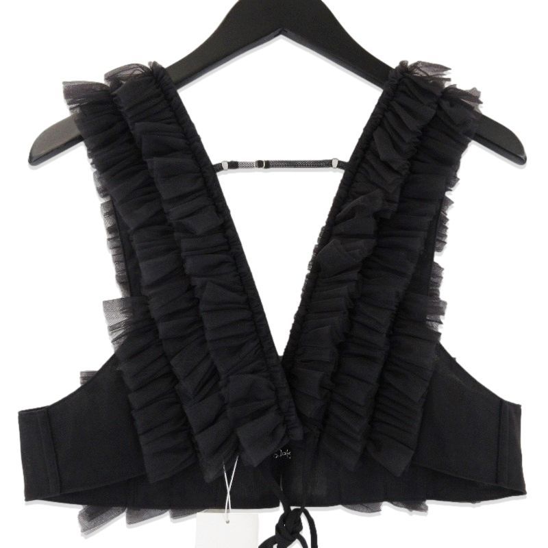 値下げ　RYU KAGA チュールベスト　リュウカガ 未使用 RYU KAGA リュウカガ Bosom Tulle Vest 24SS 64RL02F