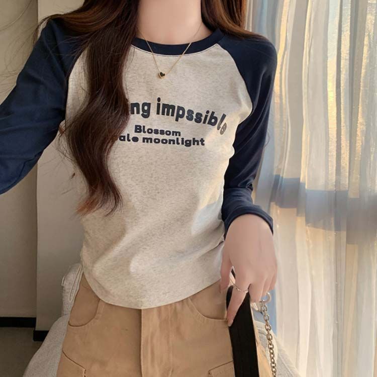  Tシャツ 長袖 レディース クルーネック 春 夏 トップス 長袖Tシャツ バイ カットソー インナー 着痩せ タイト 着回し スリム 無地 シンプル 大人 カジュアル きれい lan 6702 長袖 Tシャツ カットソー