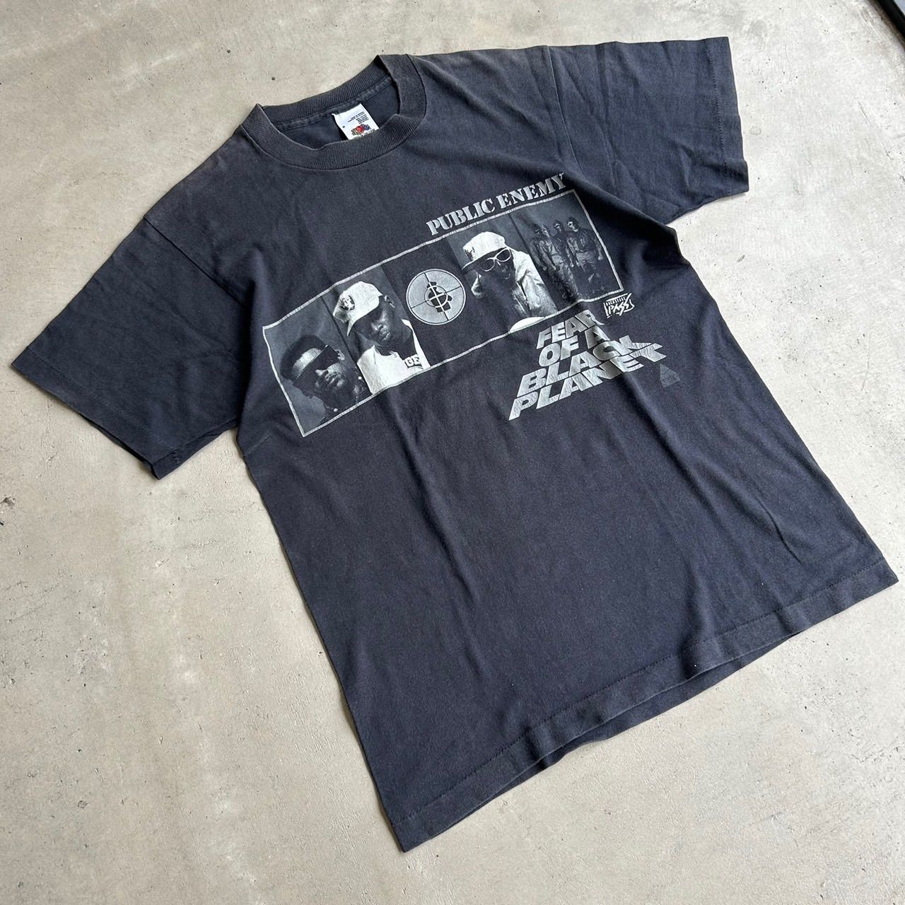 90s ビンテージ PUBLIC ENEMY Tシャツ Vtg 1990 Public Enemy Welcome to the Terrordome T-shirt Gray