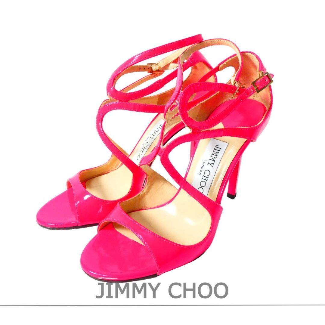 JIMMY CHOO ジミーチュウ パテントレザーヒールパンプス#35.5未使用