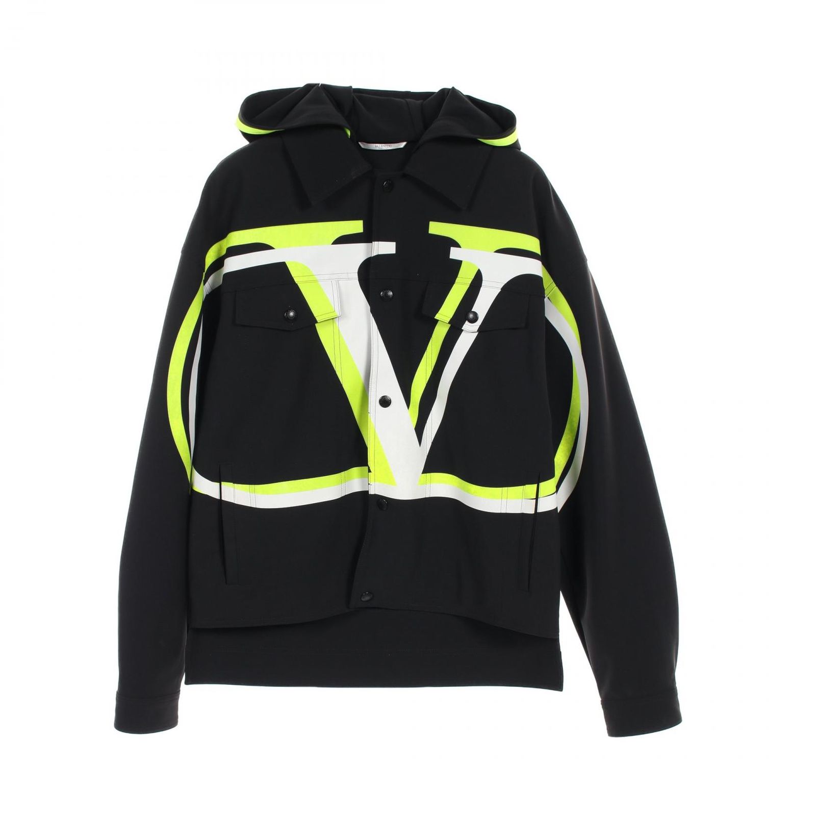 ヴァレンチノ Valentino その他ジャケット Vロゴ W3C1H756FS ブラック ナイロン ジャケット メンズ Used B