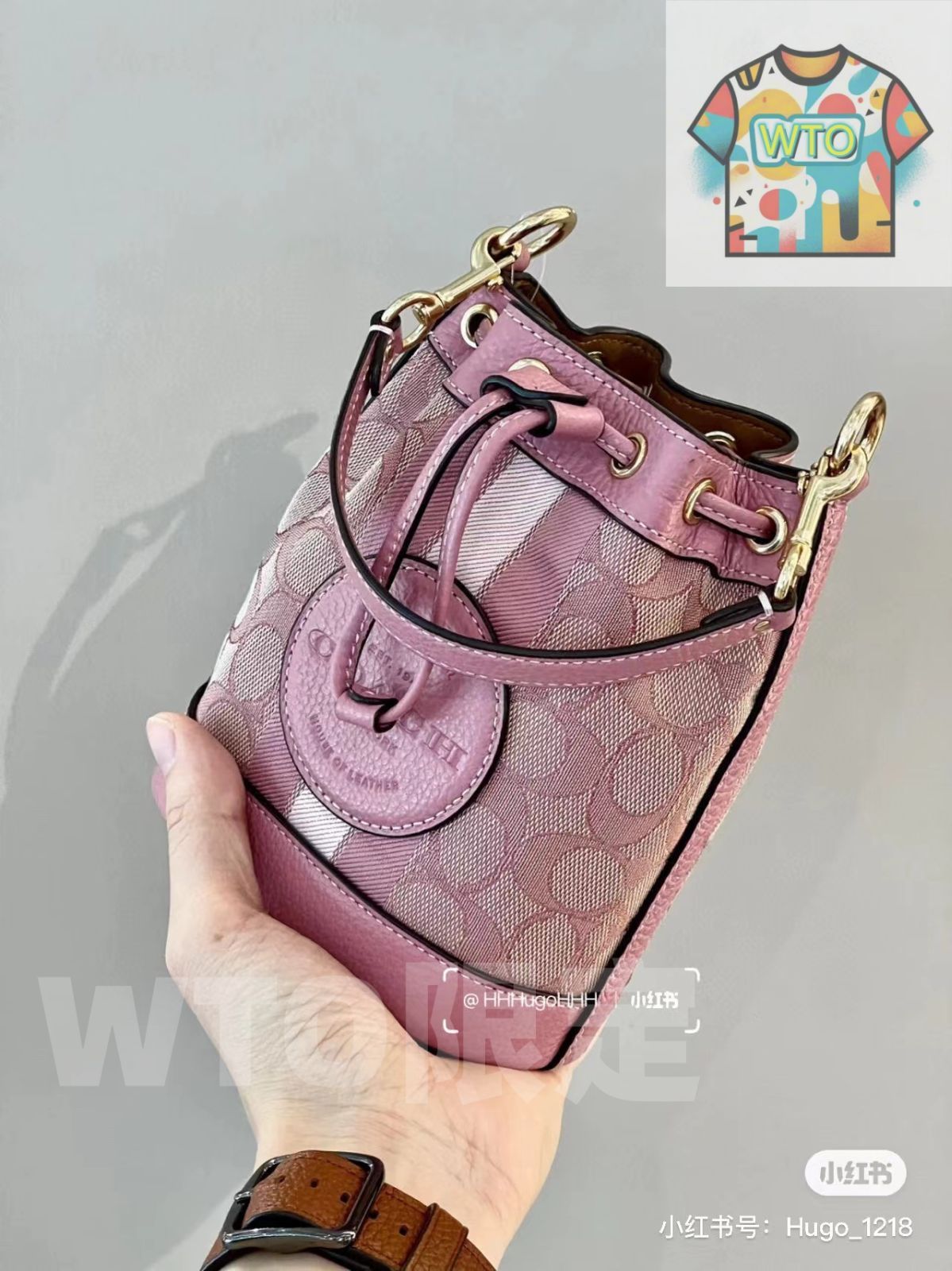 COACH デンプシー ミニバケットバッグ ? 14×16.5×9cm [本日特価