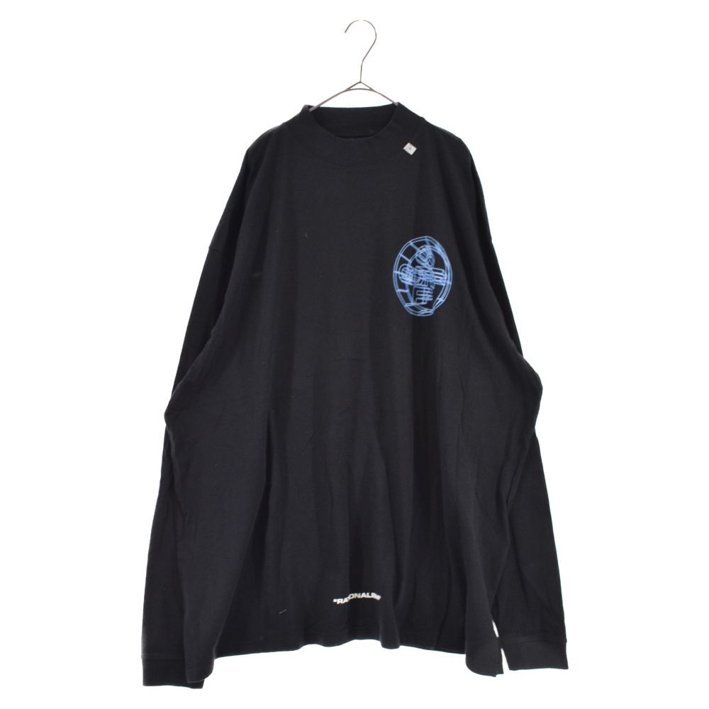 OFF-WHITE (オフホワイト) 20SS 3D CROSSED OFF L/S TEE クロス ロゴ モックネック 長袖Tシャツ ブラック  OMAB032R20185003 - メルカリ