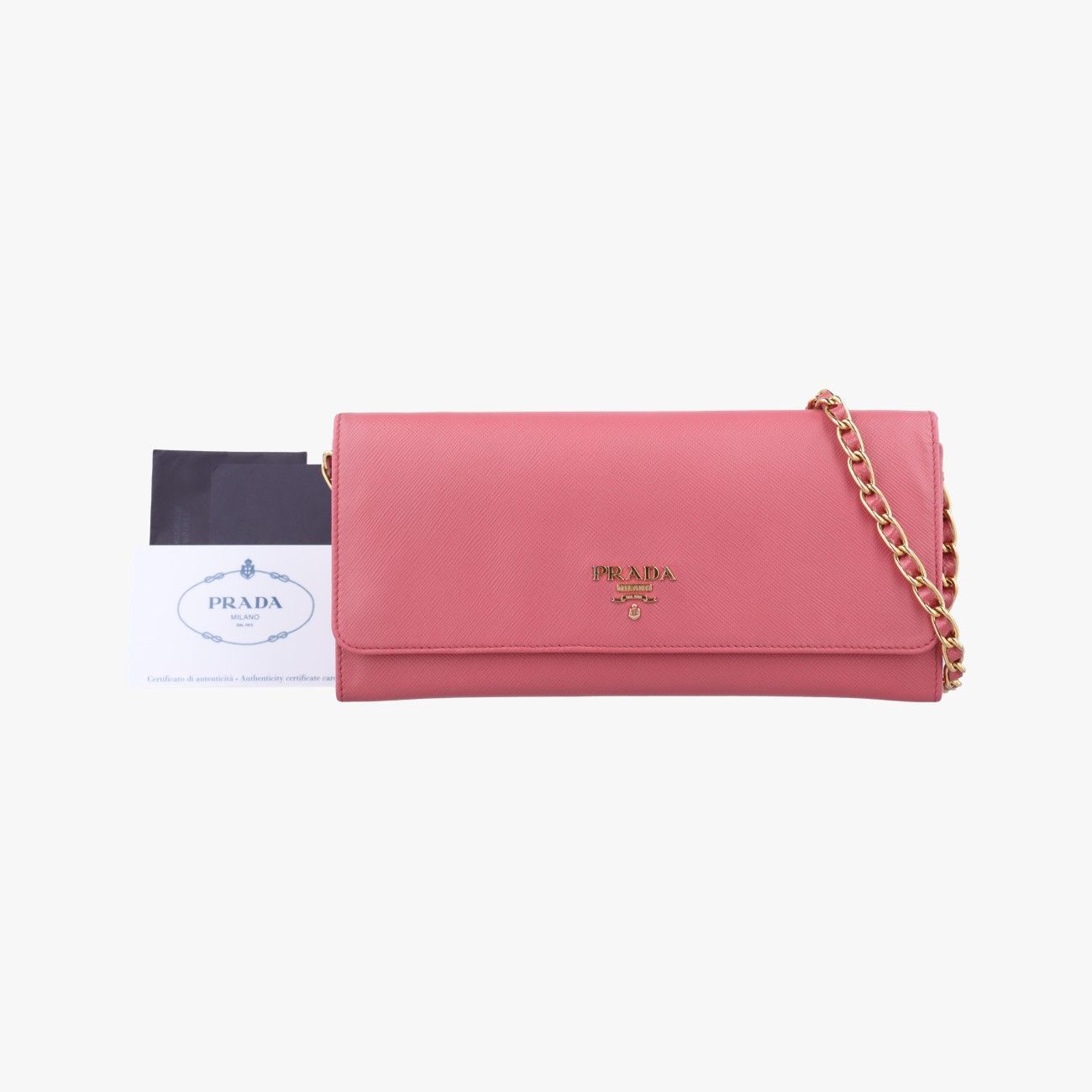 美品✨PRADA 2点セット　サフィアーノ　メタルゴールドロゴ　ローズピンク 楽天市場】PRADA プラダ 6連キーケースサフィアーノ メタル