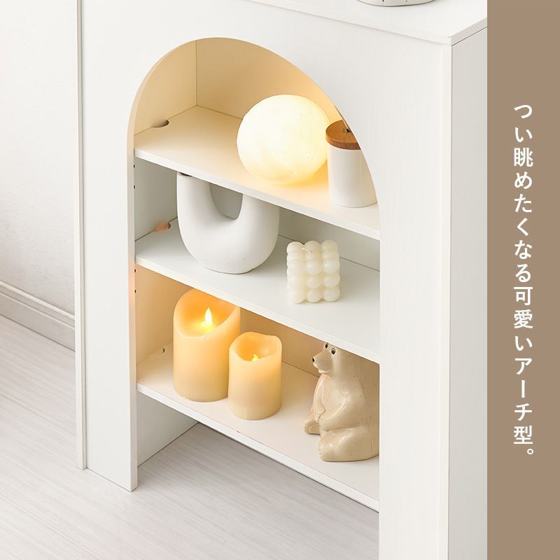 幅60㎝］マントルピース 可動棚 コード穴つき 収納棚 [8601] - メルカリ