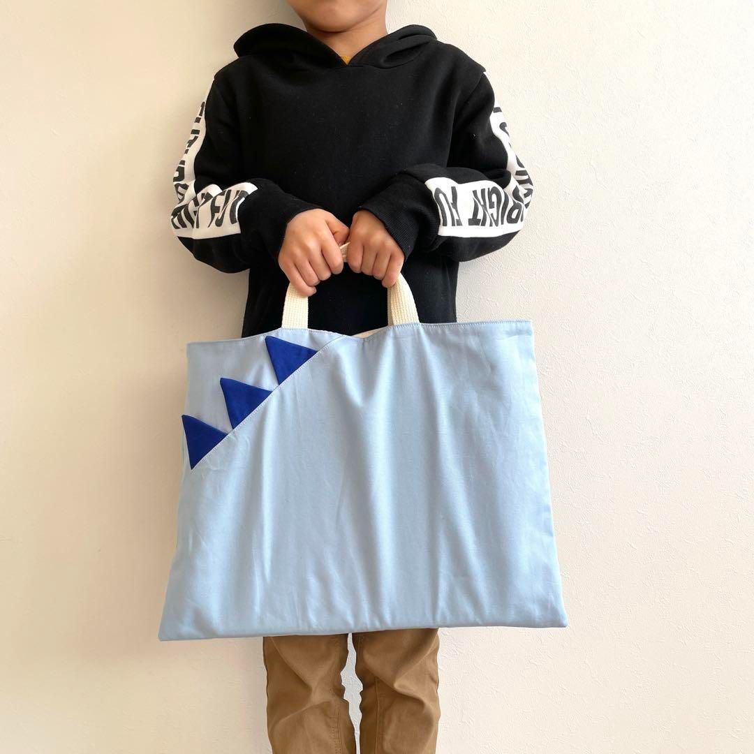 恐竜達の入園入学6点セット　サイズオーダー可　ブルーの恐竜 恐竜達の入園入学6点セット サイズオーダー可 ブルーの恐竜