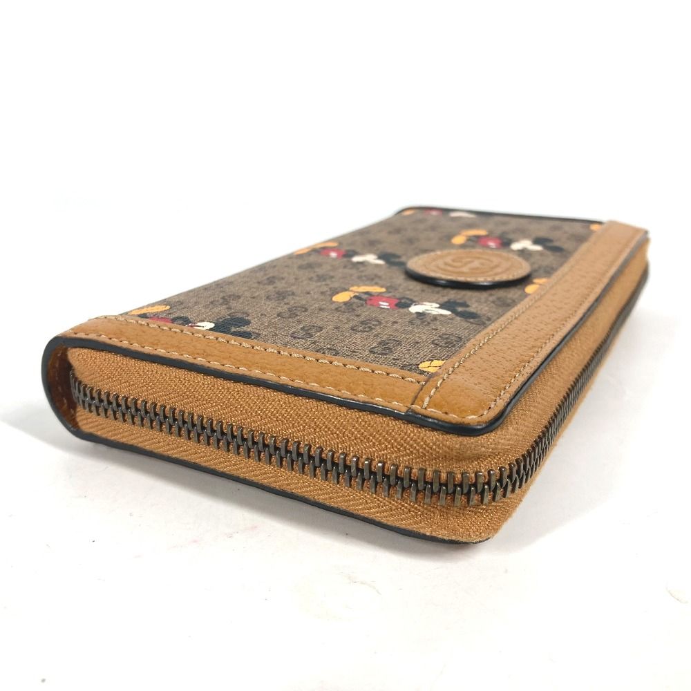 【極品】GUCCI グッチ 602532 ディズニー コラボ 長財布 ブラウン GUCCI グッチ 長財布 DISNEY ディズニーコラボ ミッキーマウス 602532