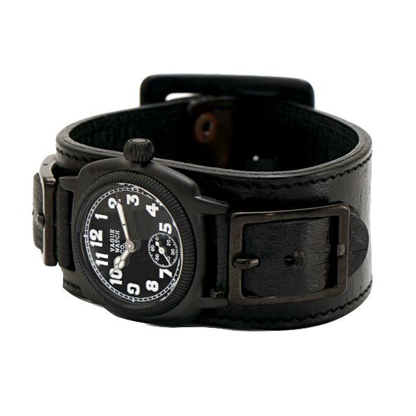 VAGUE WATCH CO. ヴァーグウォッチコー　革ベルト黒 VAGUE WATCH CO. ヴァーグウォッチコー 革ベルト黒 VAGUE WATCH