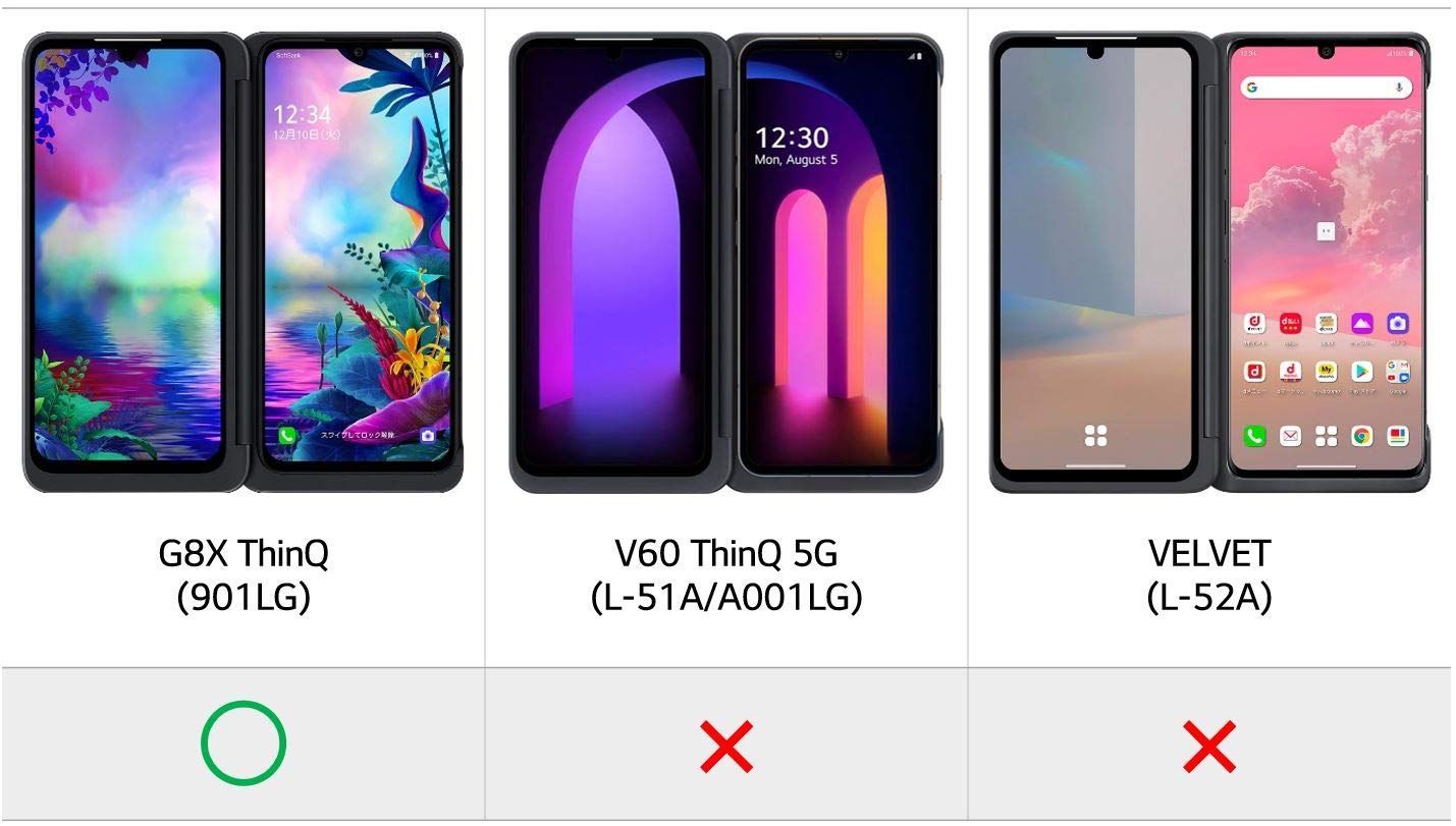 LG G8X thinQ 用 デュアルスクリーン dual screen（【開封】分離