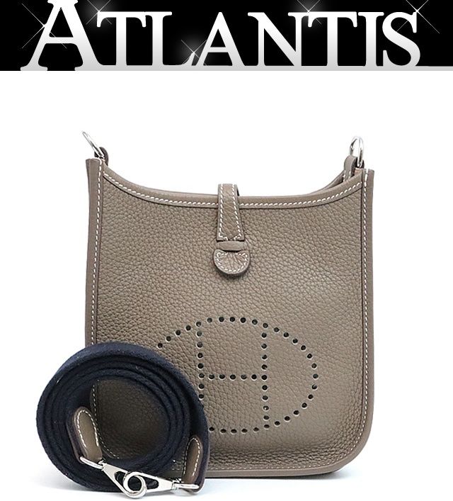 極美品☆HERMES エルメス エブリンTPM エトゥープ SV金具