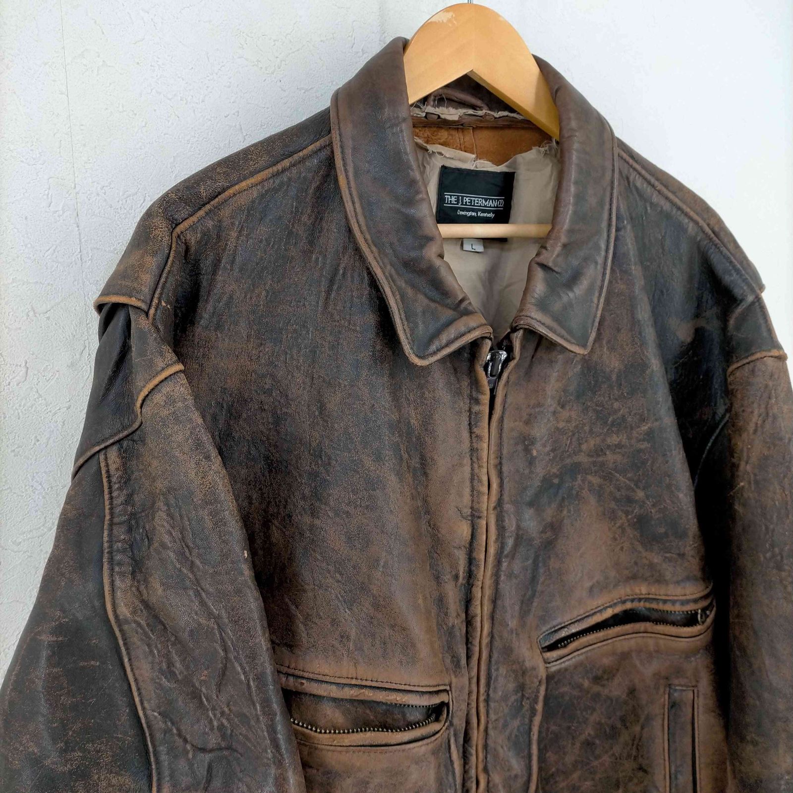フルギ The J.PETERMAN COMPANY レザージャケット TALON メンズ フルギ The J.PETERMAN COMPANY レザージャケット TALON メンズ