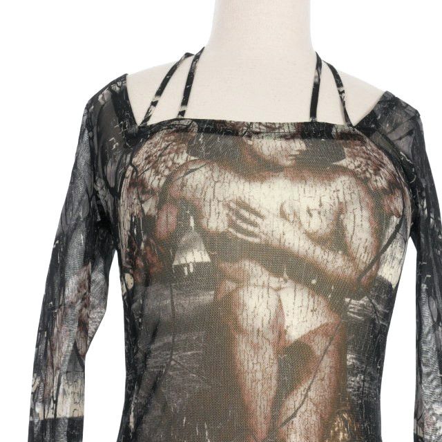 ジャンポールゴルチエ 90’ パワーネット ロングスリーブカットソー 天使 40 ジャンポールゴルチエ Jean Paul GAULTIER 90' パワーネット ロング