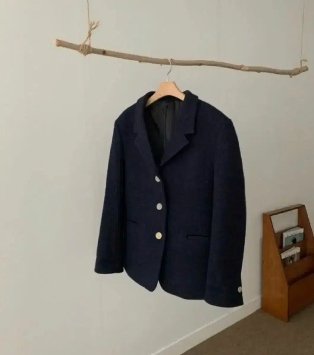 リエット ネイビー ウールジャケット GULLKHAN_COM