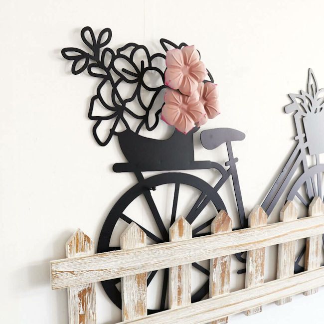 アイアンウォールアート「自転車」壁飾り ウォールデコ アートパネル（1281） アイアンウォールアート「自転車」壁飾り 壁掛け 壁面装飾