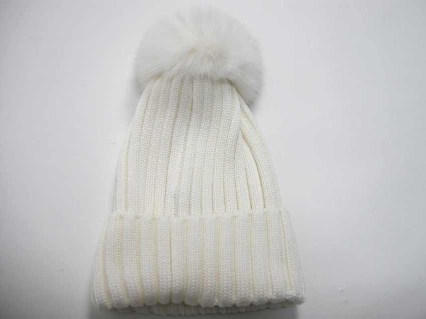 □新品□モンクレール フォックスファーボンボン付きニット