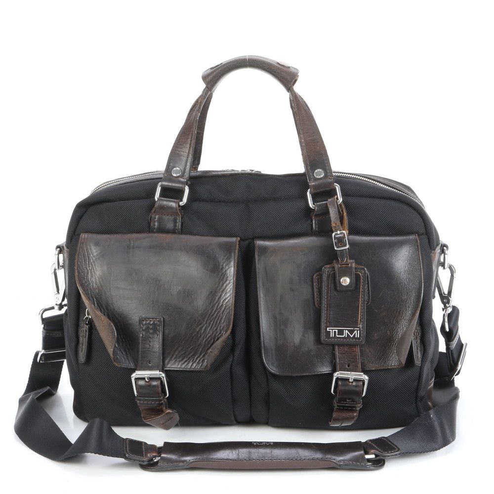 TUMI トゥミ トレーサータグ付 レザー 2WAY ビジネス バッグ 斜め掛け ショルダー ブリーフケース 通勤 A4 メンズ VEE CT26-4