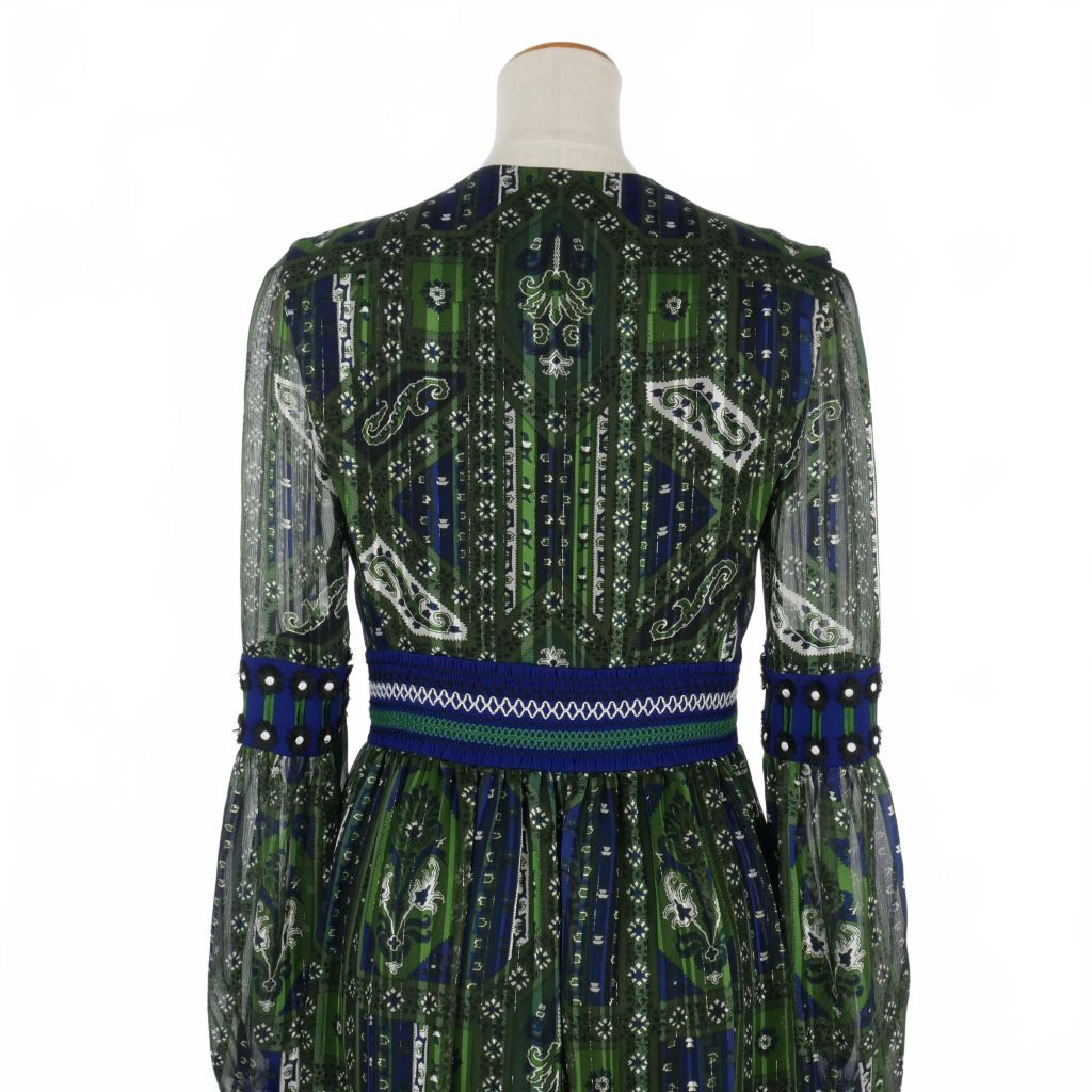 マメクロゴウチ Mame Kurogouchi 20AW Stained Glass Printed Dress 