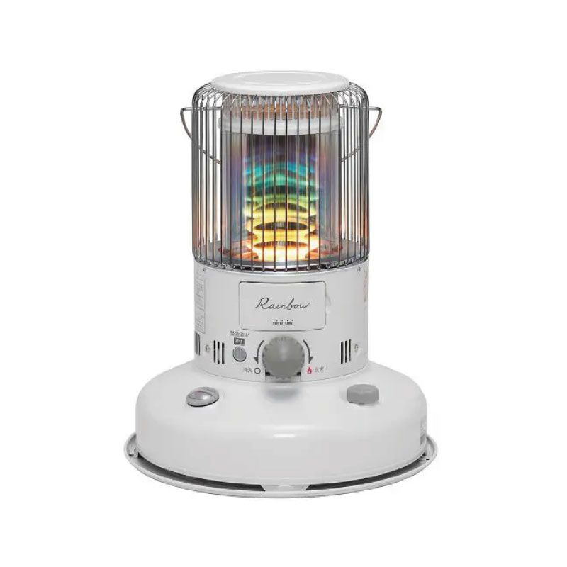 メーカー正規品 TOYOTOMI トヨトミ 石油ストーブ RB-2524-W レインボーガラス 電子点火 消臭 安全設計 対流型