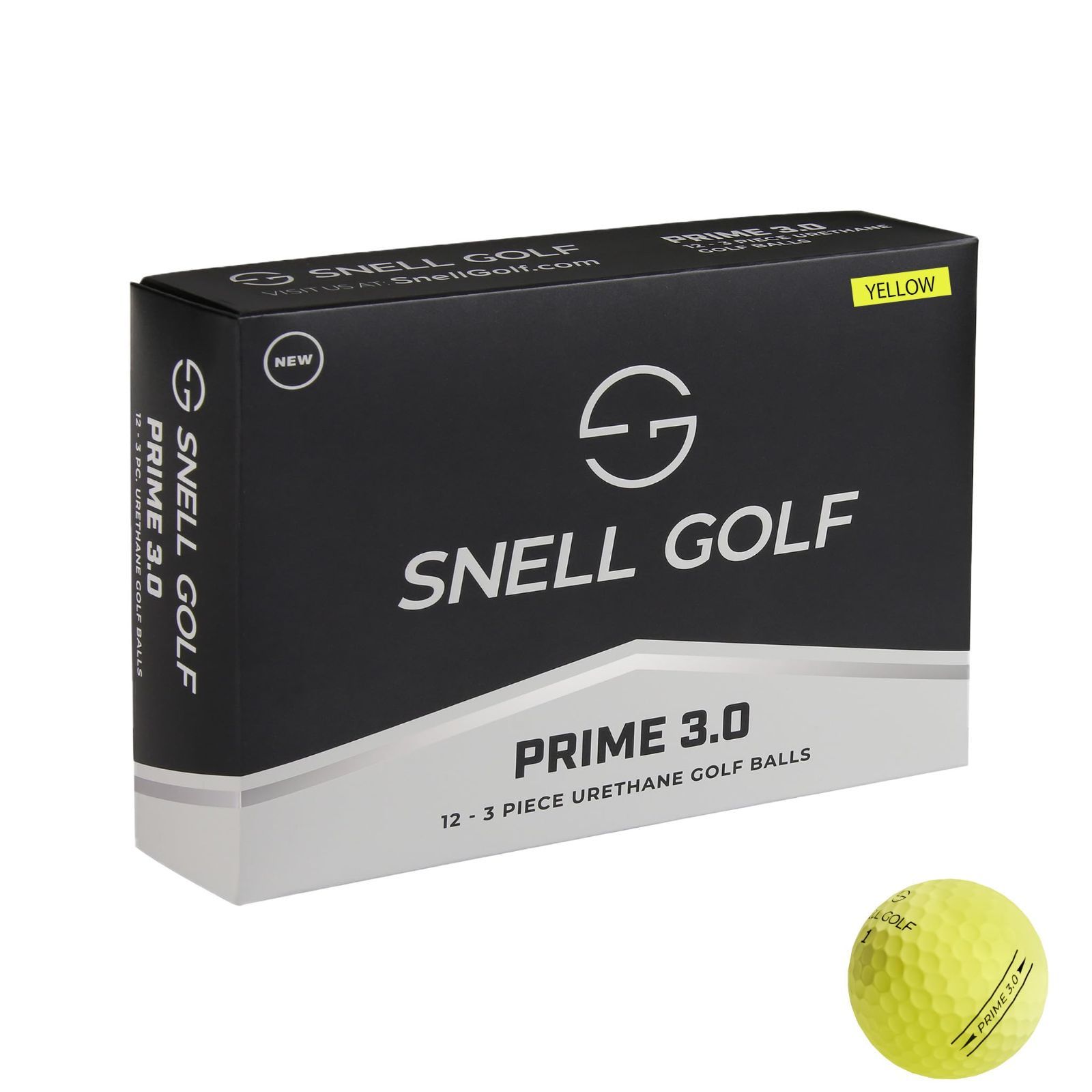 【大人気】Snell Golf スネル ゴルフボール PRIME3.0 人気 ウレタンカバー 飛ぶ 止まる スピン ツアー系 日本正規品 1ダース