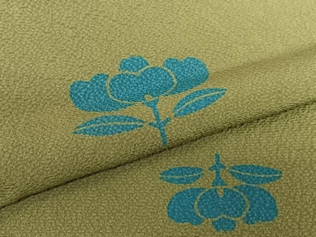 平和屋着物○世界的人形師 辻村寿三郎 ジュサブロー 小紋 草花文 正絹