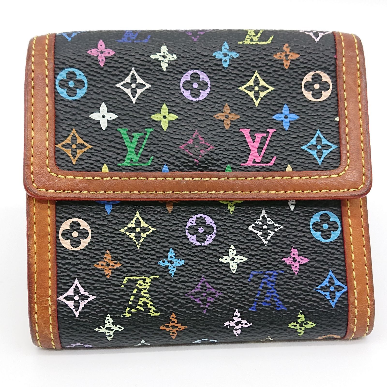 LOUIS VUITTON ルイヴィトン マルチカラー 折り財布 ポルト モネ