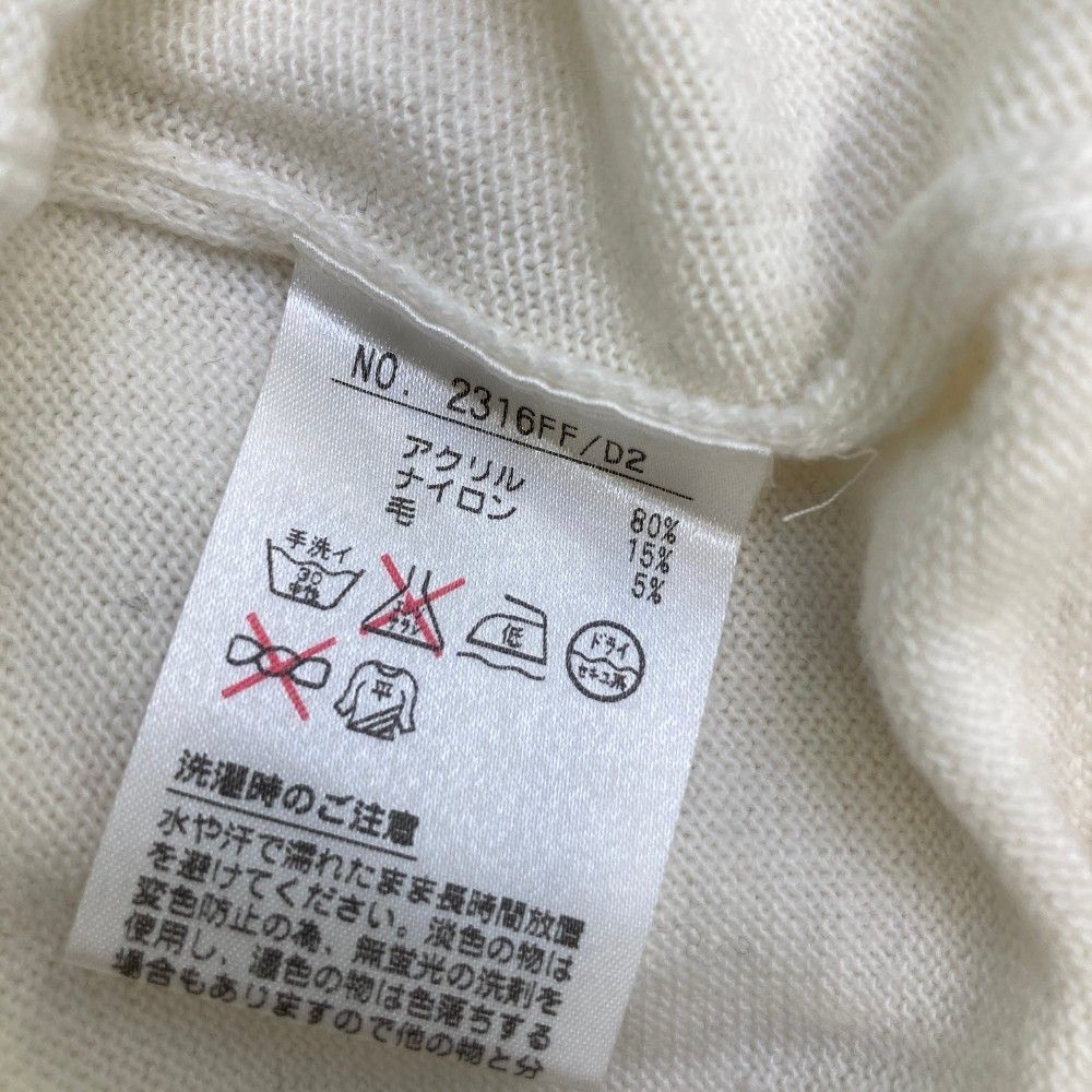 サイズ：M AND PER SE アンパスィ ニットセーター ホワイト系