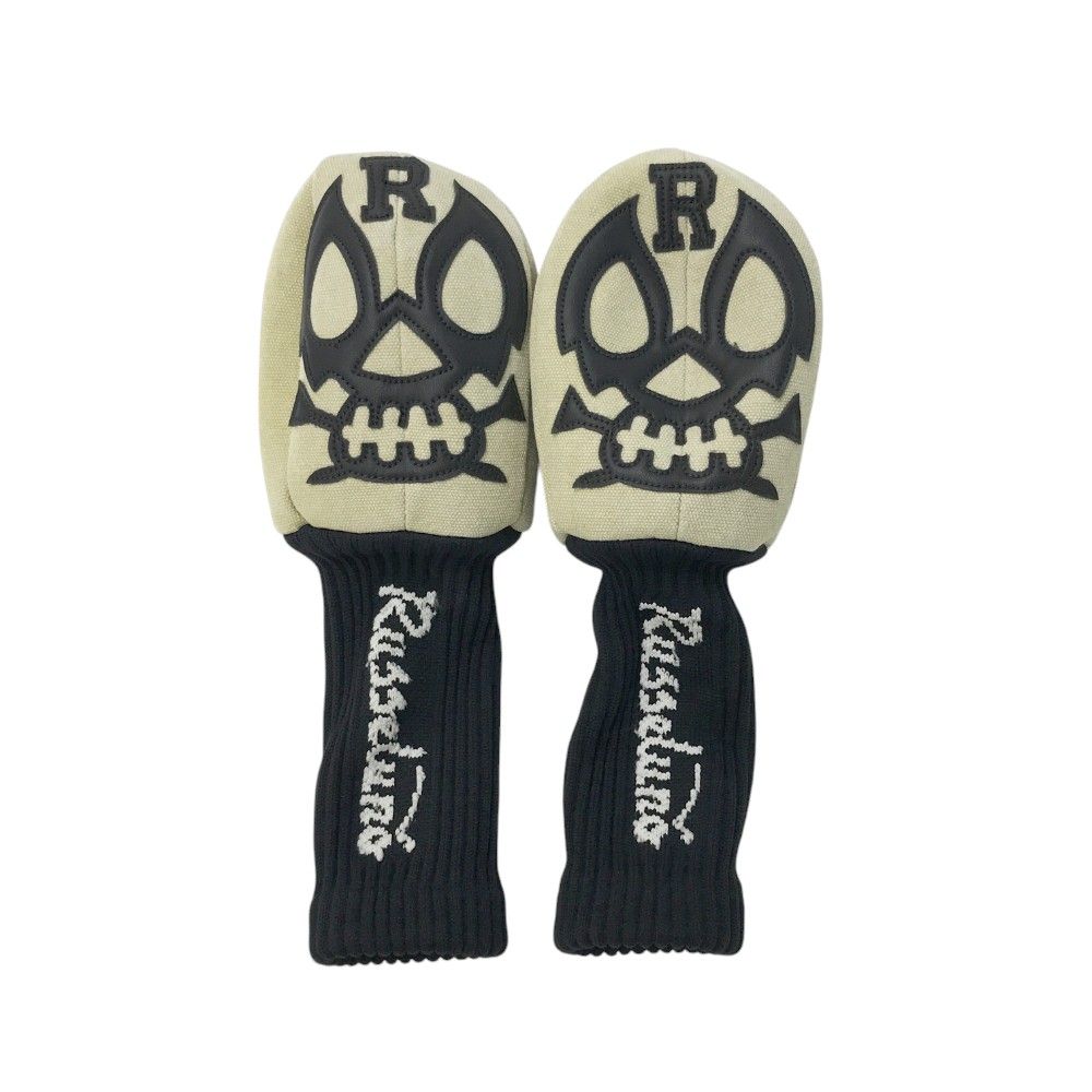 ラッセルノ　ＦＷ用ヘッドカバー　３点セット 美品RUSSELUNO(ラッセルノ) ヘッドカバー3点セット 黒 FW用 ゴルフ