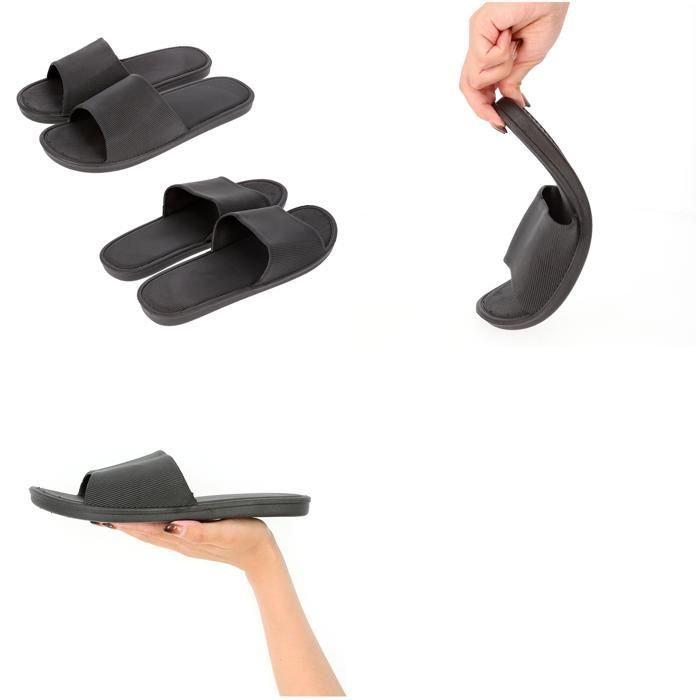 ☆ ブラック ☆ 42/43(26.5cm) ☆ スリッパ 洗えるzxslipper888