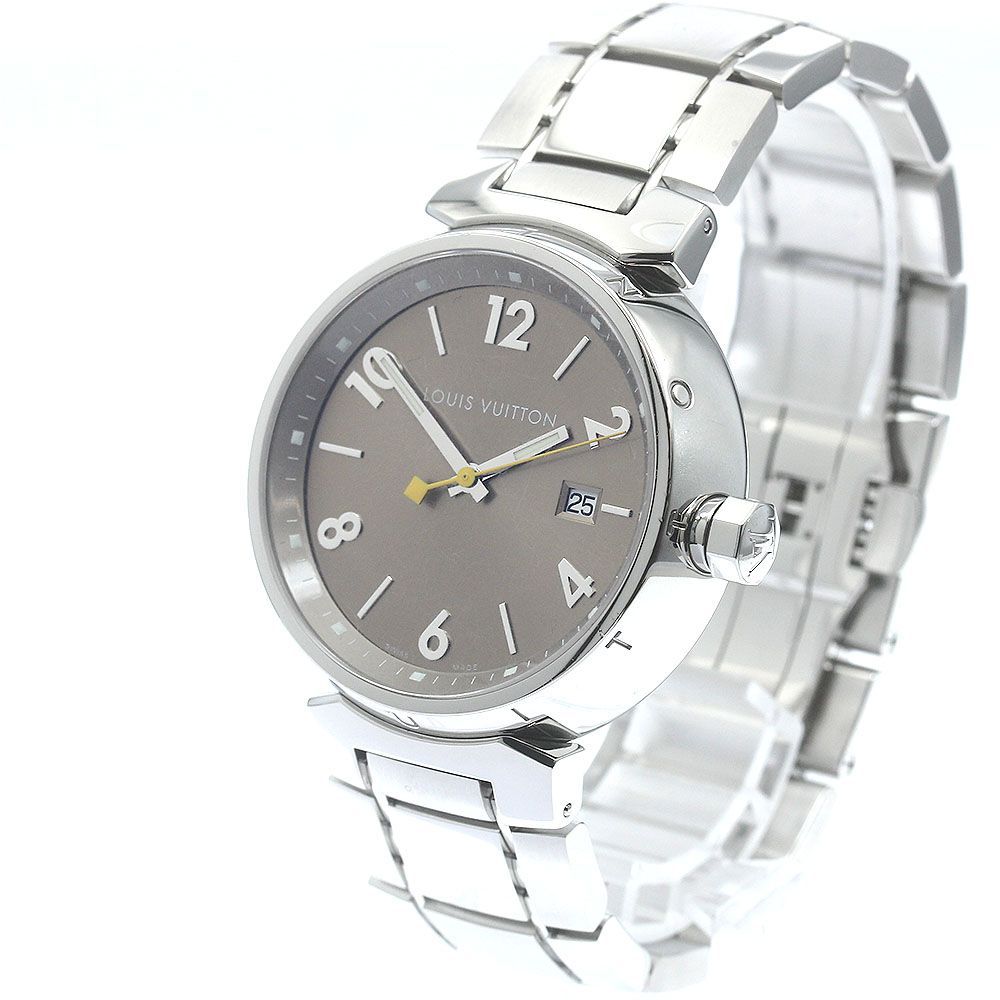 ルイ・ヴィトン LOUIS VUITTON Q1112 タンブール デイト クォーツ