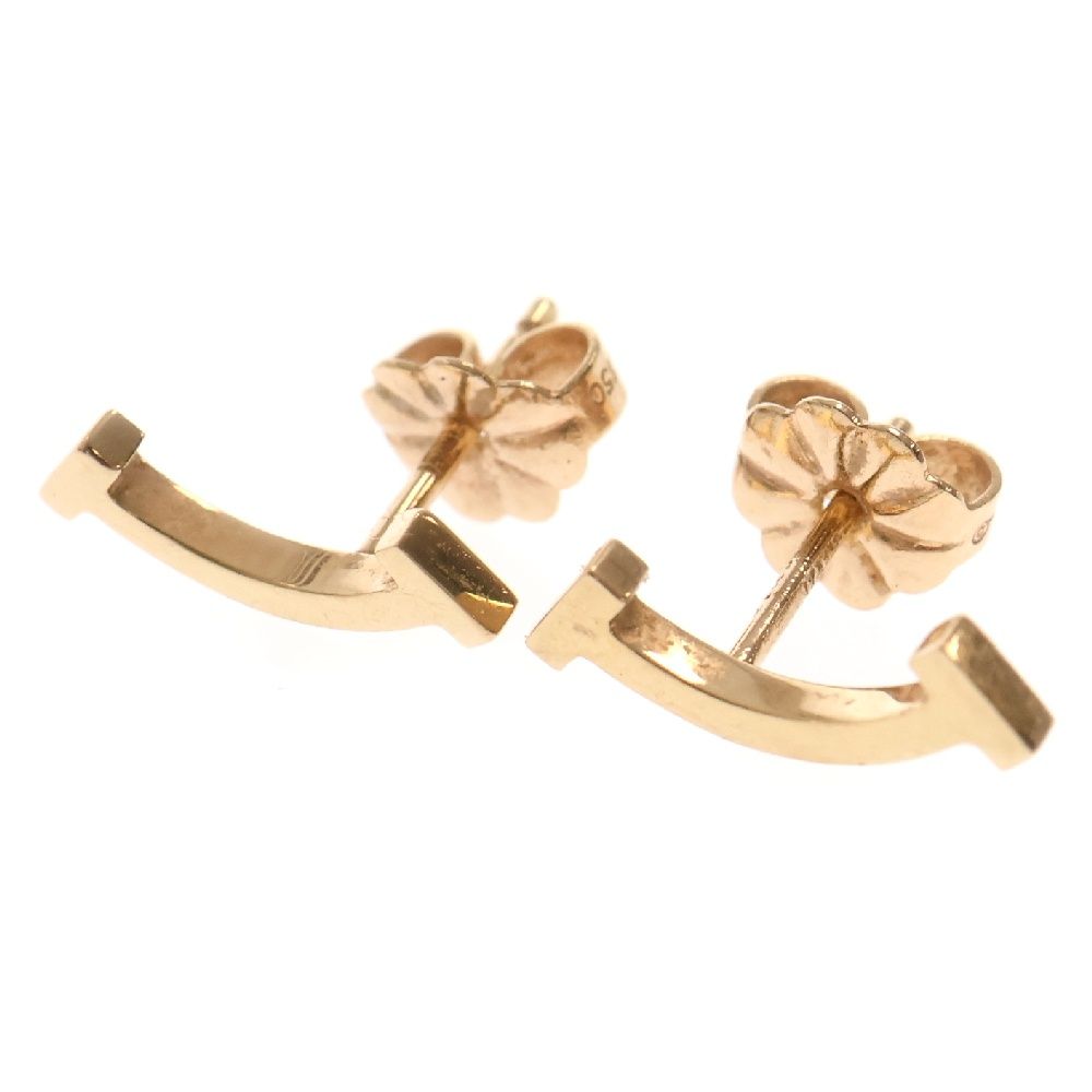 TIFFANY & CO. ティファニー T スマイル ピアス K18 AU750 ゴールド