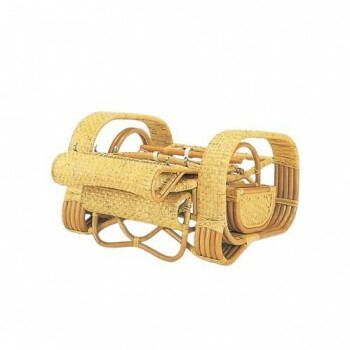  Romantic Rattan 籐 三つ折寝椅子 A 107 その他 キッチン消耗品