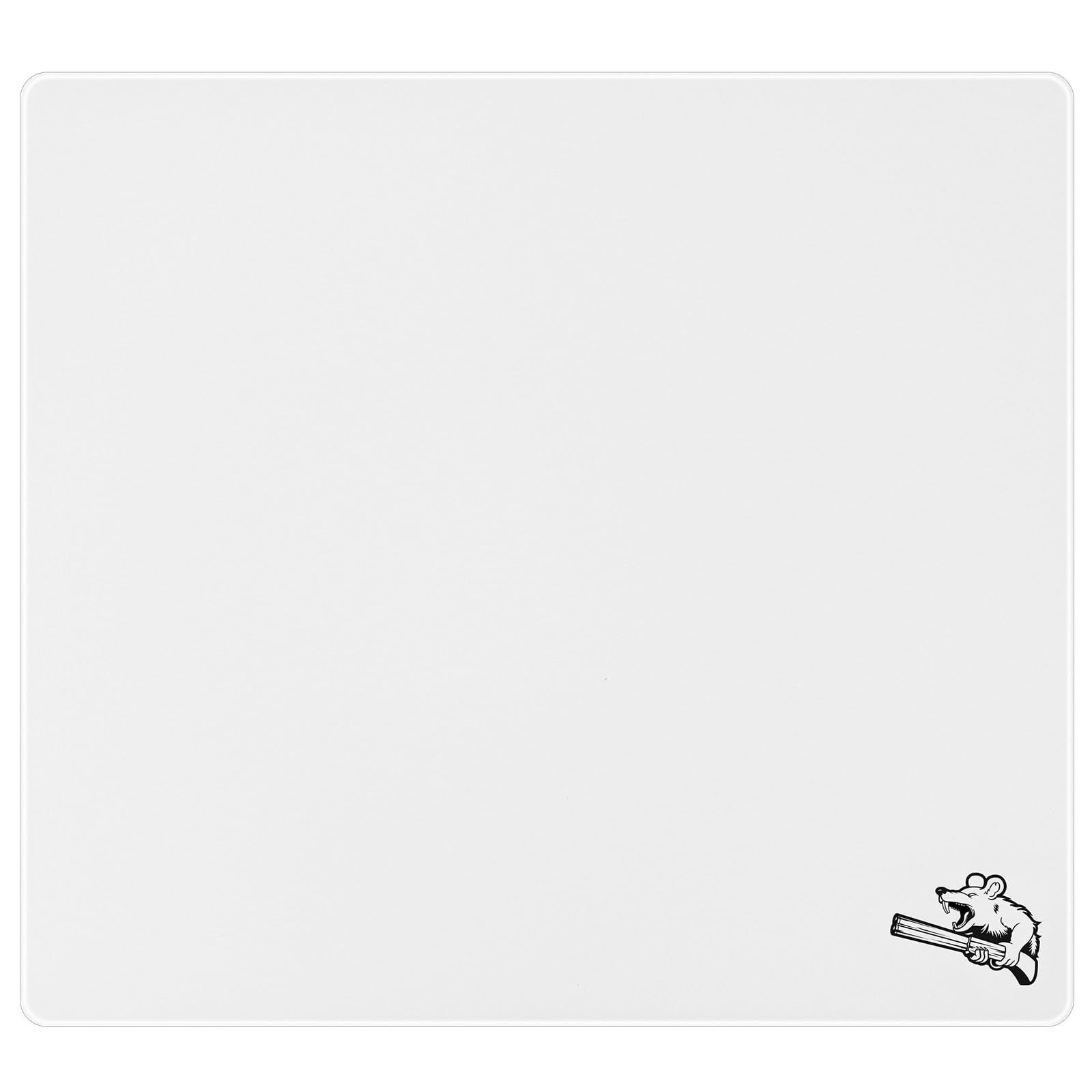 新着商品 400mm×500mm FPSゲーム 特殊強化ガラス グラスゲーミングマウスパッド 耐久性に優れ 厚さ3mm 正確かつ迅速に対戦相手を狙い撃つことができます SIROOLAC 400mm×500mm 白