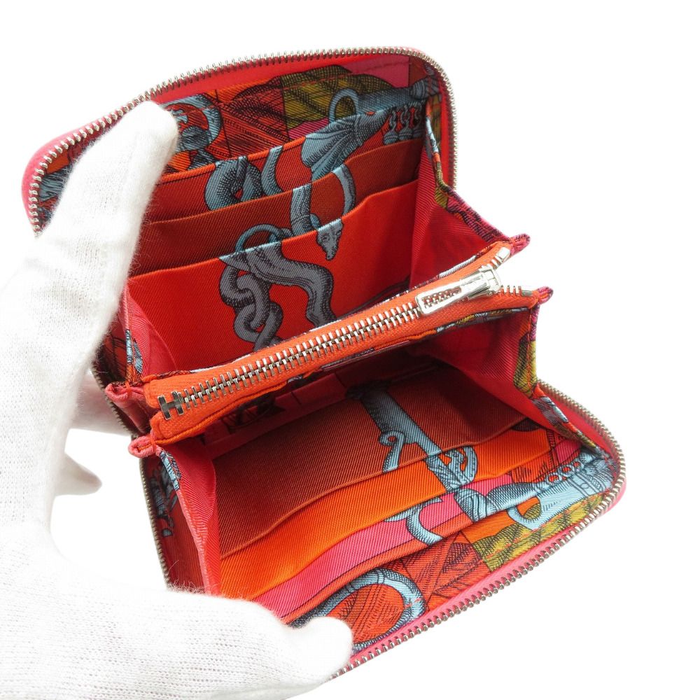美品 エルメス アザップ コンパクト シルクイン X刻印 ヴォー