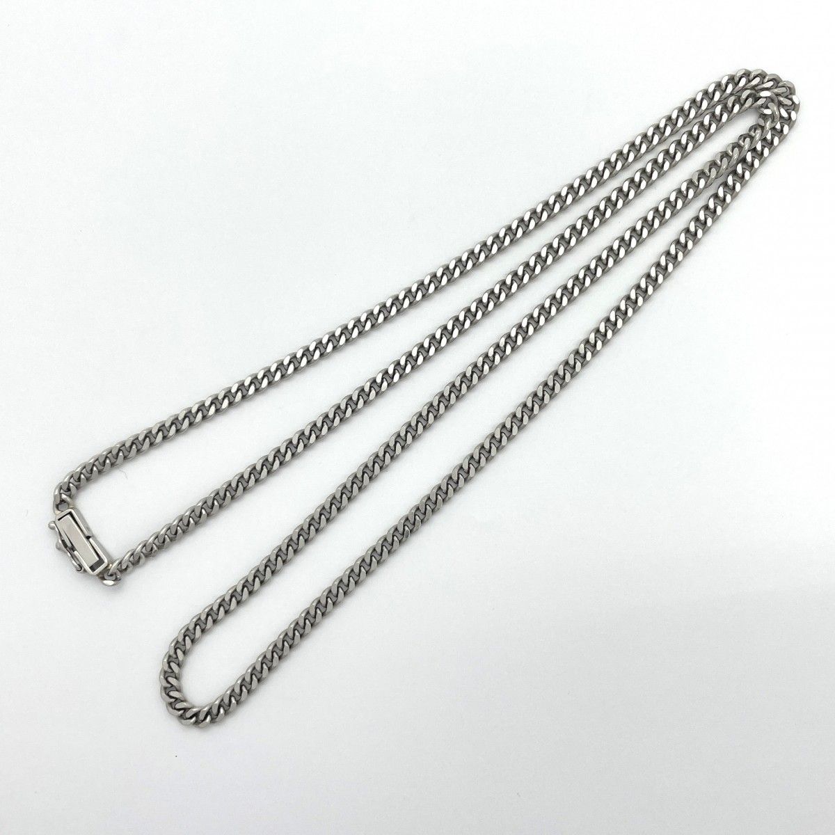 5khe013】喜平 ネックレス Pt850 プラチナ 2面 シングル 50.6cm 21.2g  