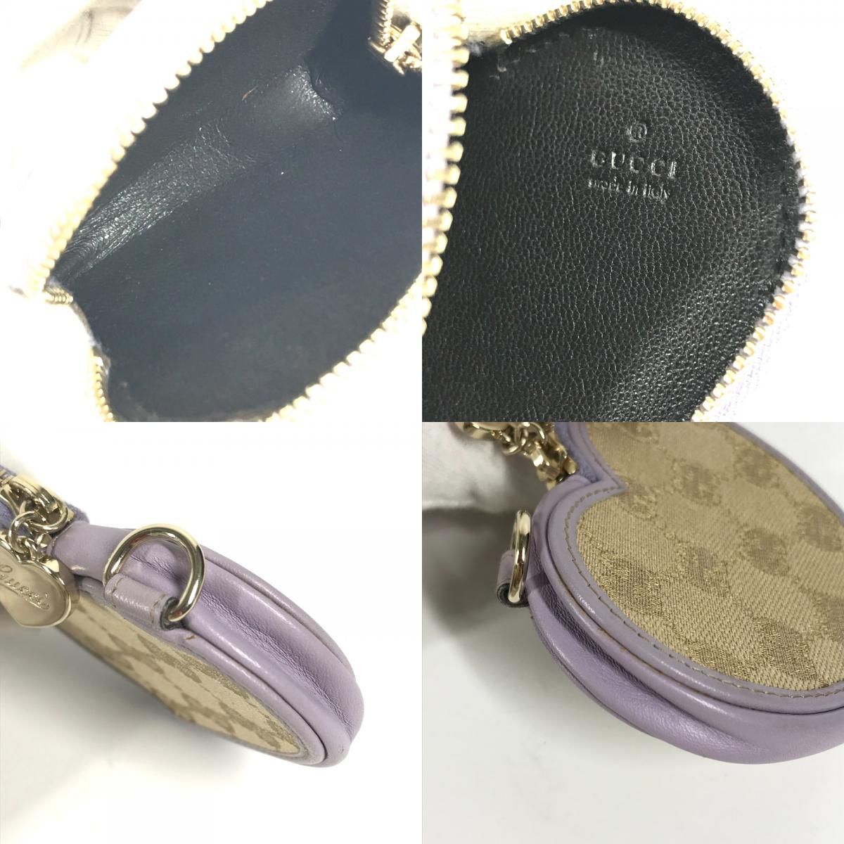 GUCCI グッチ コインケース GG ハート 152615 GGキャンバス/レザー