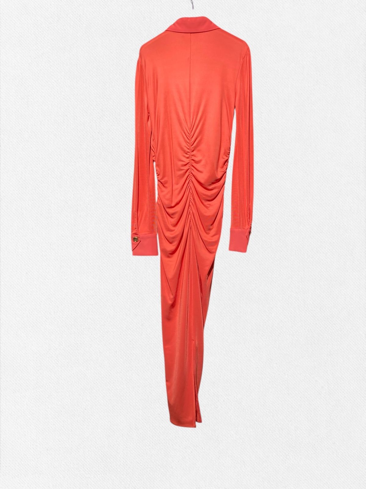 エリザベッタ ELISABETTA FRANCH ワンピース40サイズ レッド レディース ギャザーワンピース イタリア製