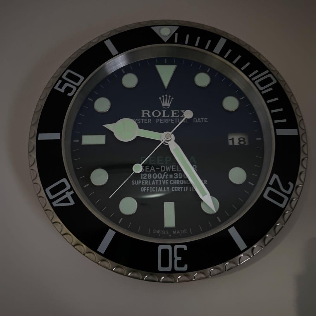 海外販促品 新品 ROLEX掛け時計 シードゥエラー　希少デプシー 海外販促品 新品 ROLEX掛け時計 シードゥエラー デプシー-MM輸入